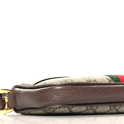 Gucci GG Supreme Monogram Web Mini Ophidia GG Bag Brown 9 of 11