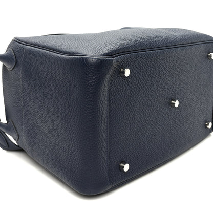 Hermes Taurillon Clemence Lindy 34 Bleu Saphir 8 of 9
