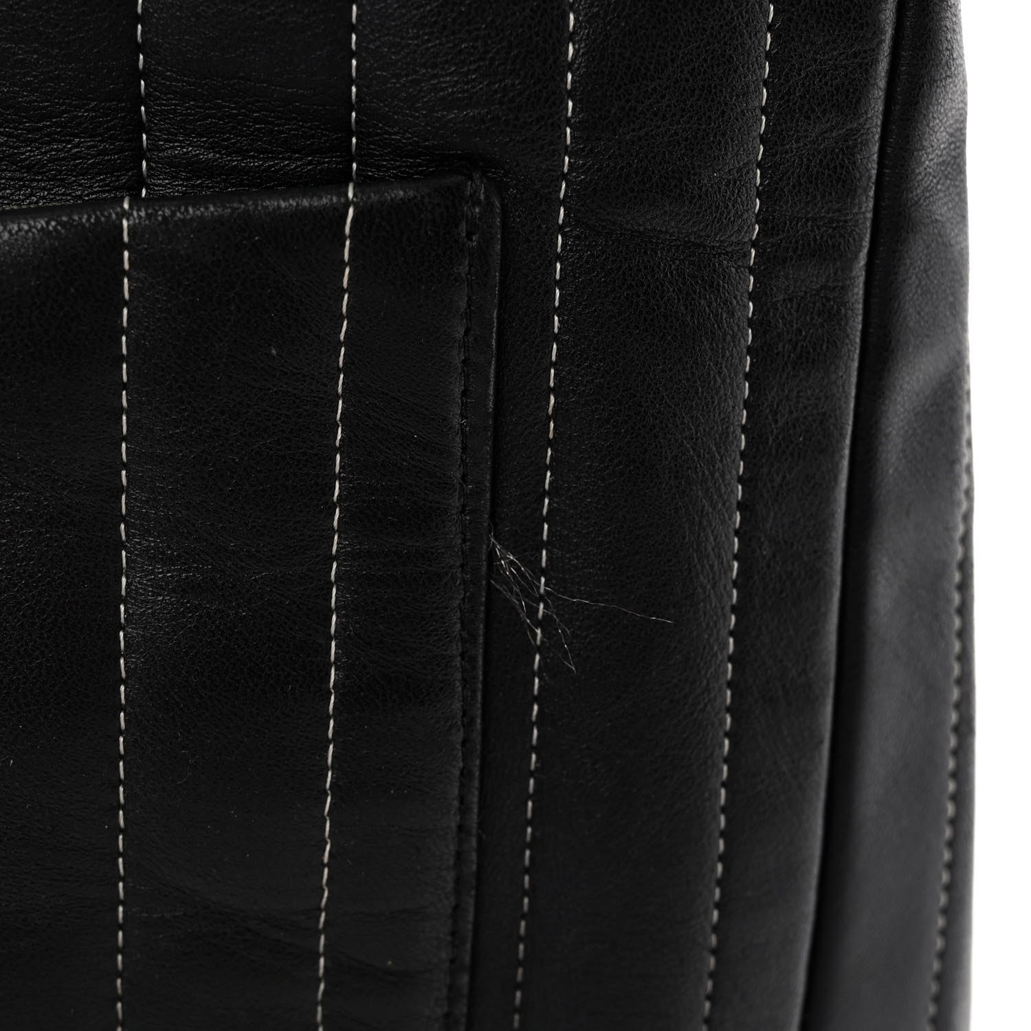 Chanel Lambskin Vertical Quilted Large Mademoiselle Tote Black 10 of 10