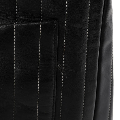 Chanel Lambskin Vertical Quilted Large Mademoiselle Tote Black 10 of 10