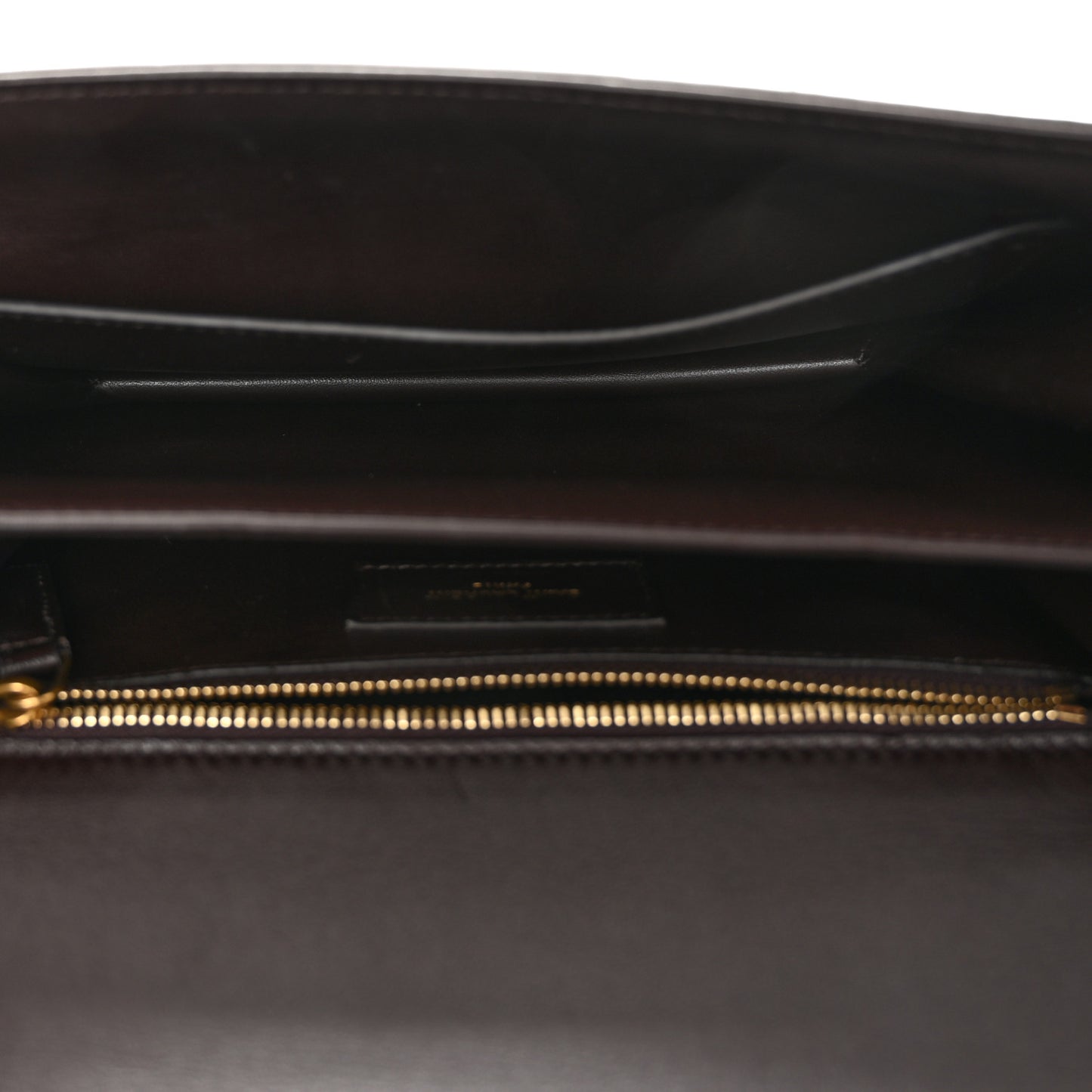 Shiny Crocodile Embossed Calfskin Le Maillon Satchel Coffee