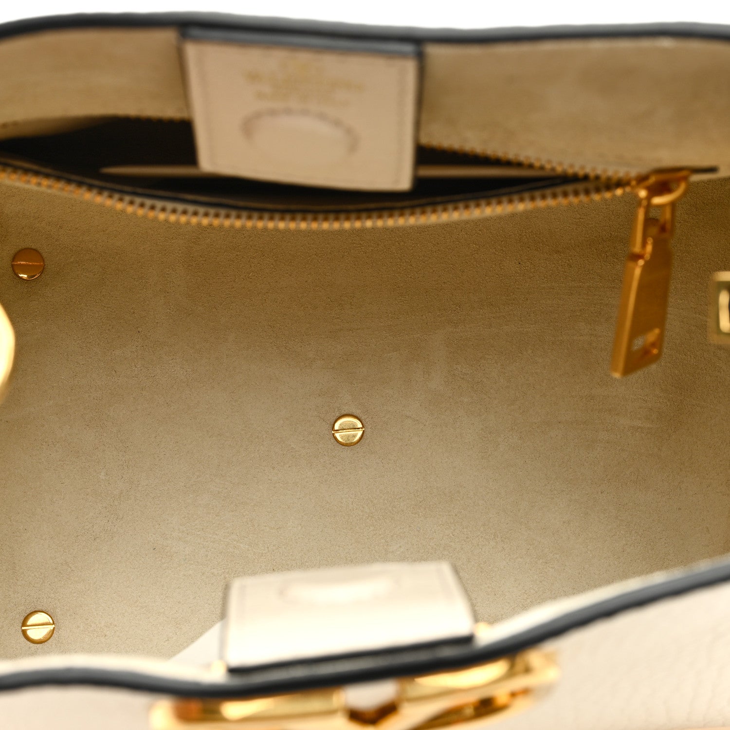 Valentino Garavani Soft Grainy Calfskin Alltime Small Handbag Ivory 5 of 8