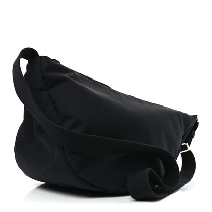 The Row Nylon Slouchy Banana Two Bag Black 3 of 9