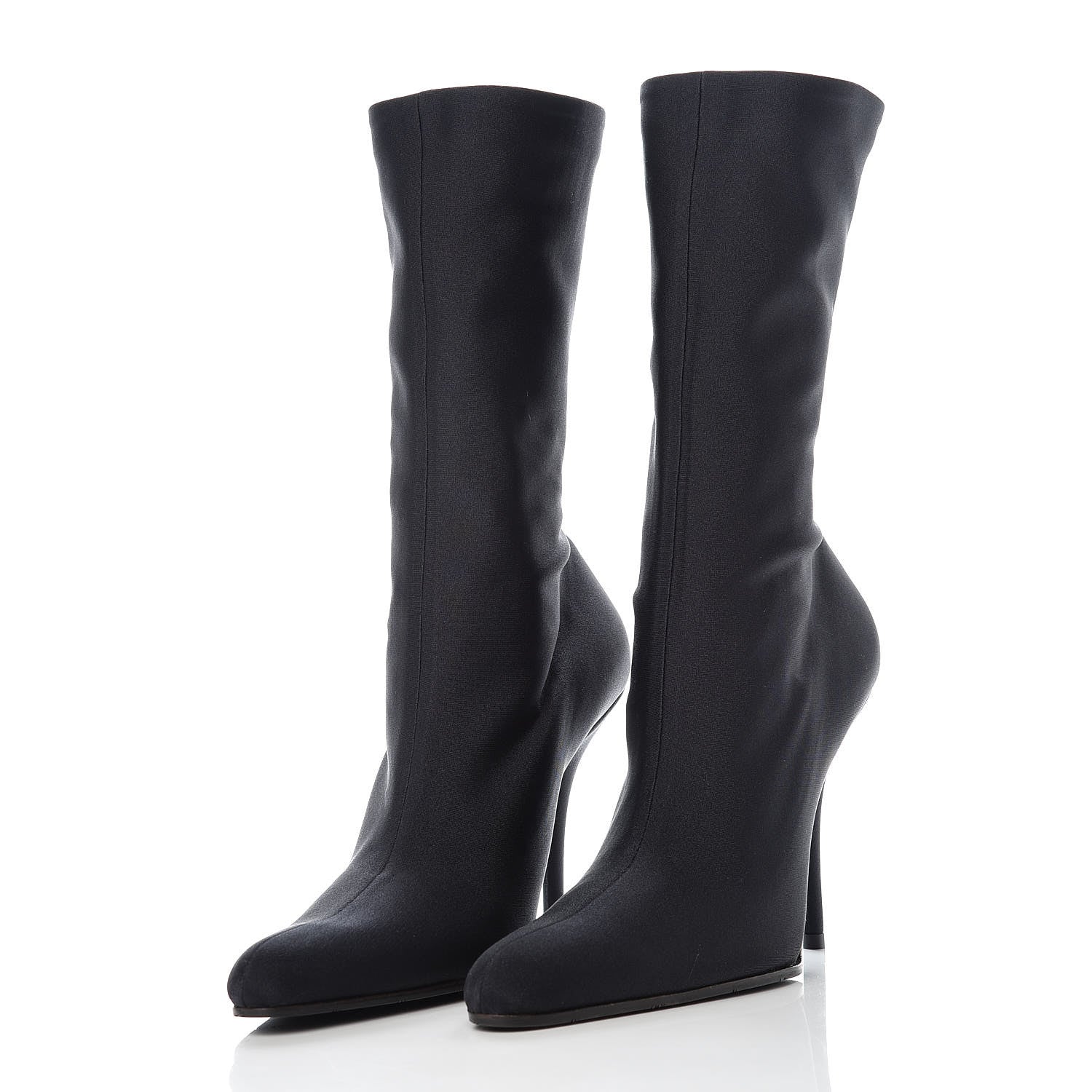 Balenciaga Fabric 110mm Booties 37.5 Black 3 of 8