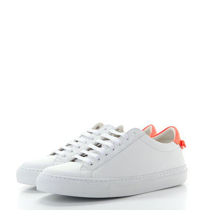 Givenchy Calfskin Womens Urban Street Sneakers 37.5 White Neon Pink 3 of 12