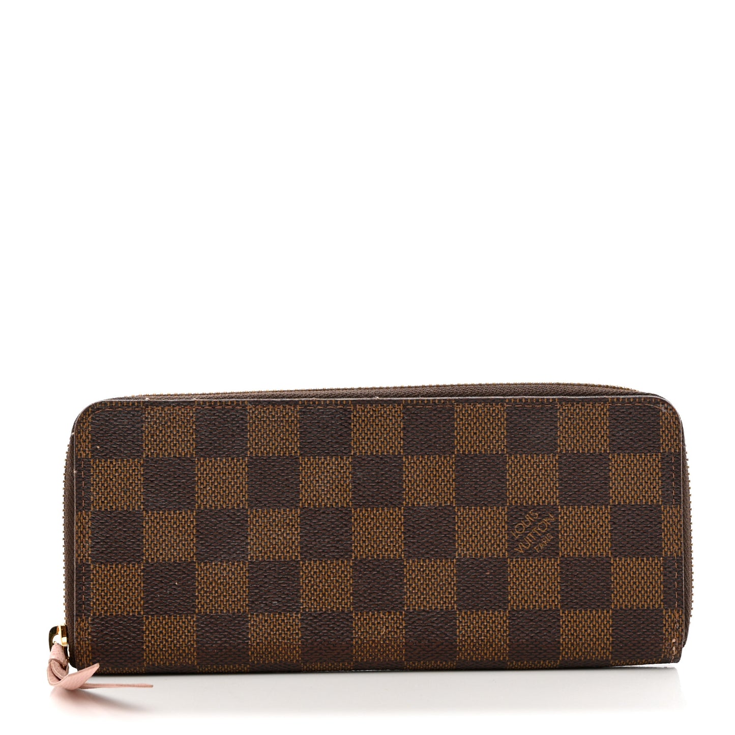 Damier Ebene Clemence Wallet Rose Ballerine