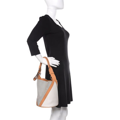 Louis Vuitton Calfskin Canvas V Bucket Bag GM 2 of 19