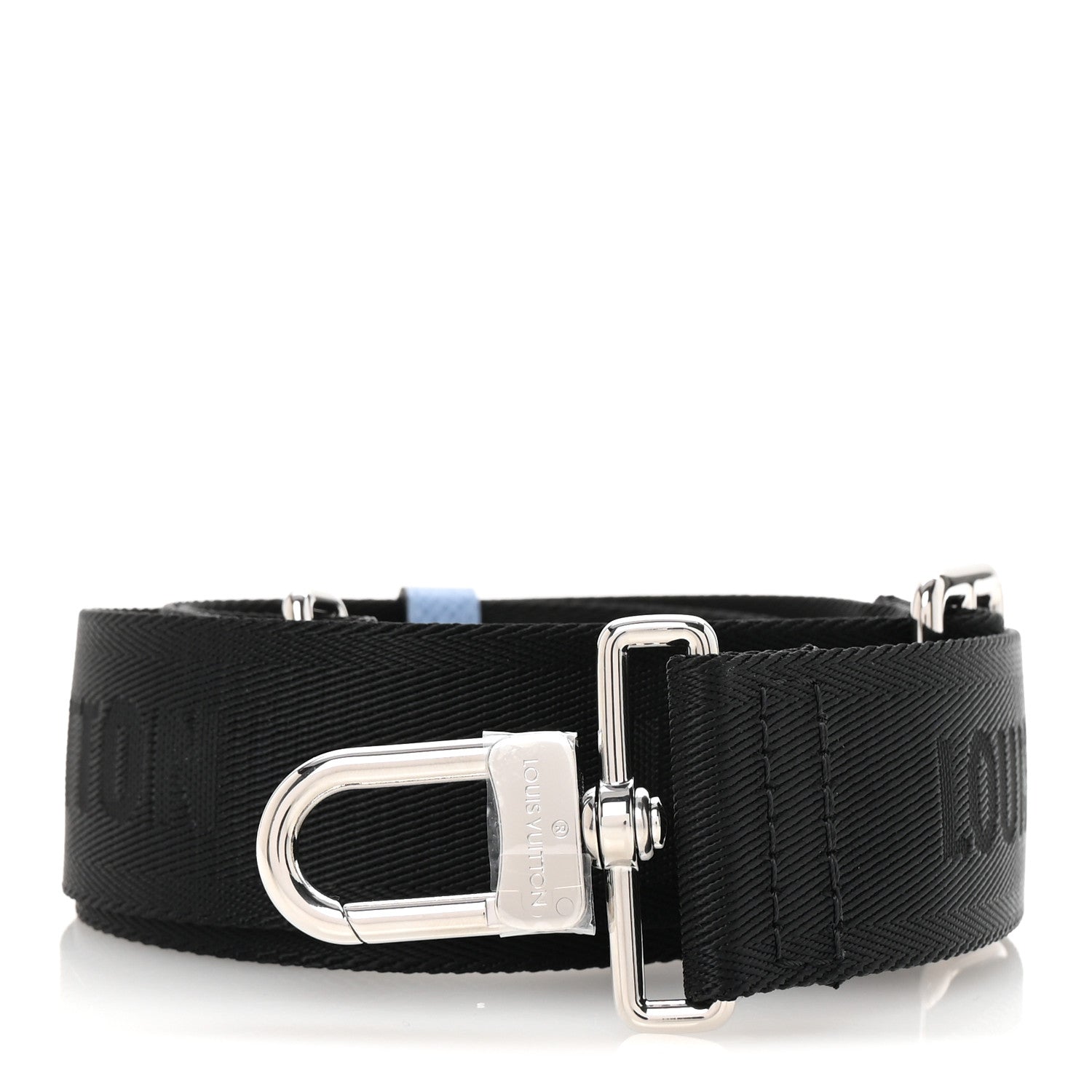 Louis Vuitton Nylon Alpha Messenger Strap Black Sky Blue 1 of 5