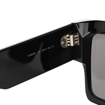 Celine Acetate Flat Top Rectangular Sunglasses CL400921 Black 5 of 8