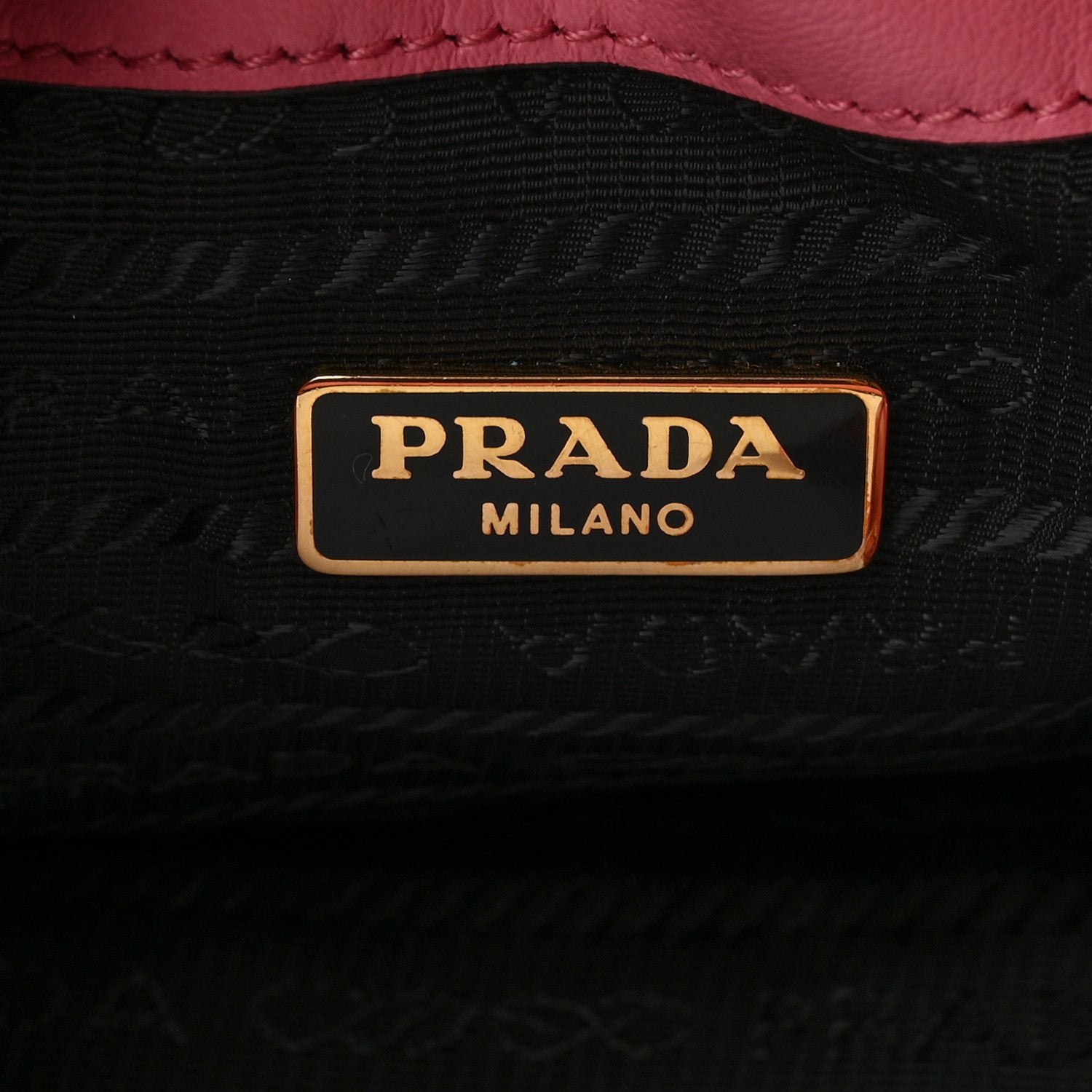 Prada Soft Calfskin Saffiano Mini Bucket Crossbody Bag Peonia 7 of 11