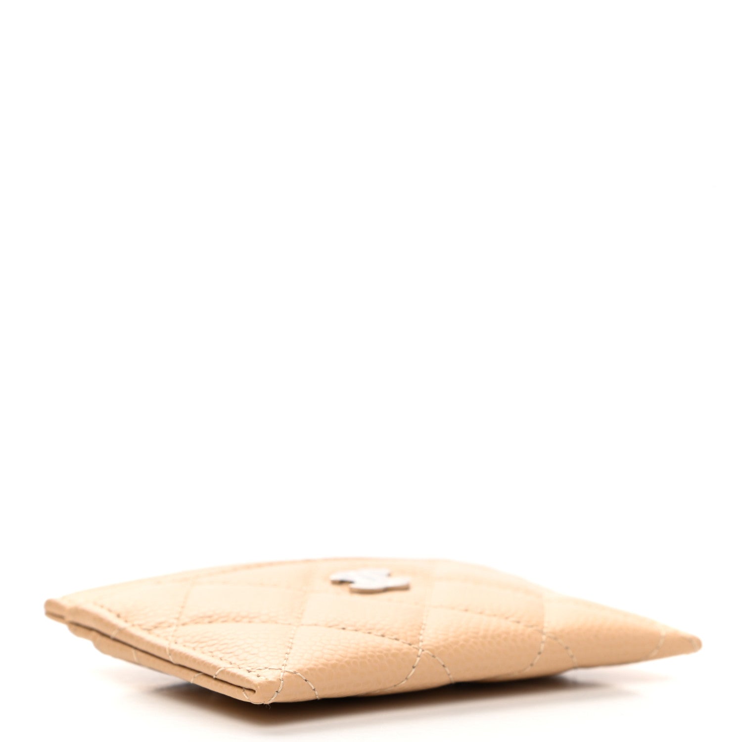 Chanel Caviar Quilted Card Holder Beige 4 of 8