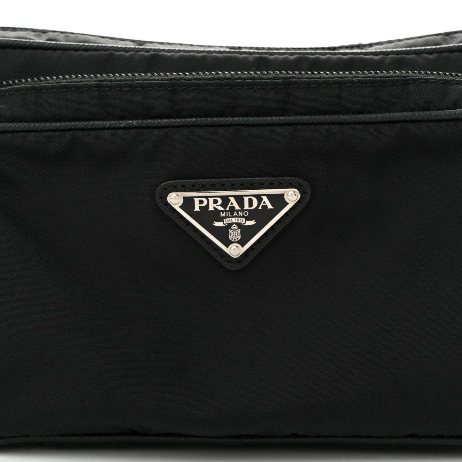 Prada Tessuto Nylon Belt Bag Black 9 of 12