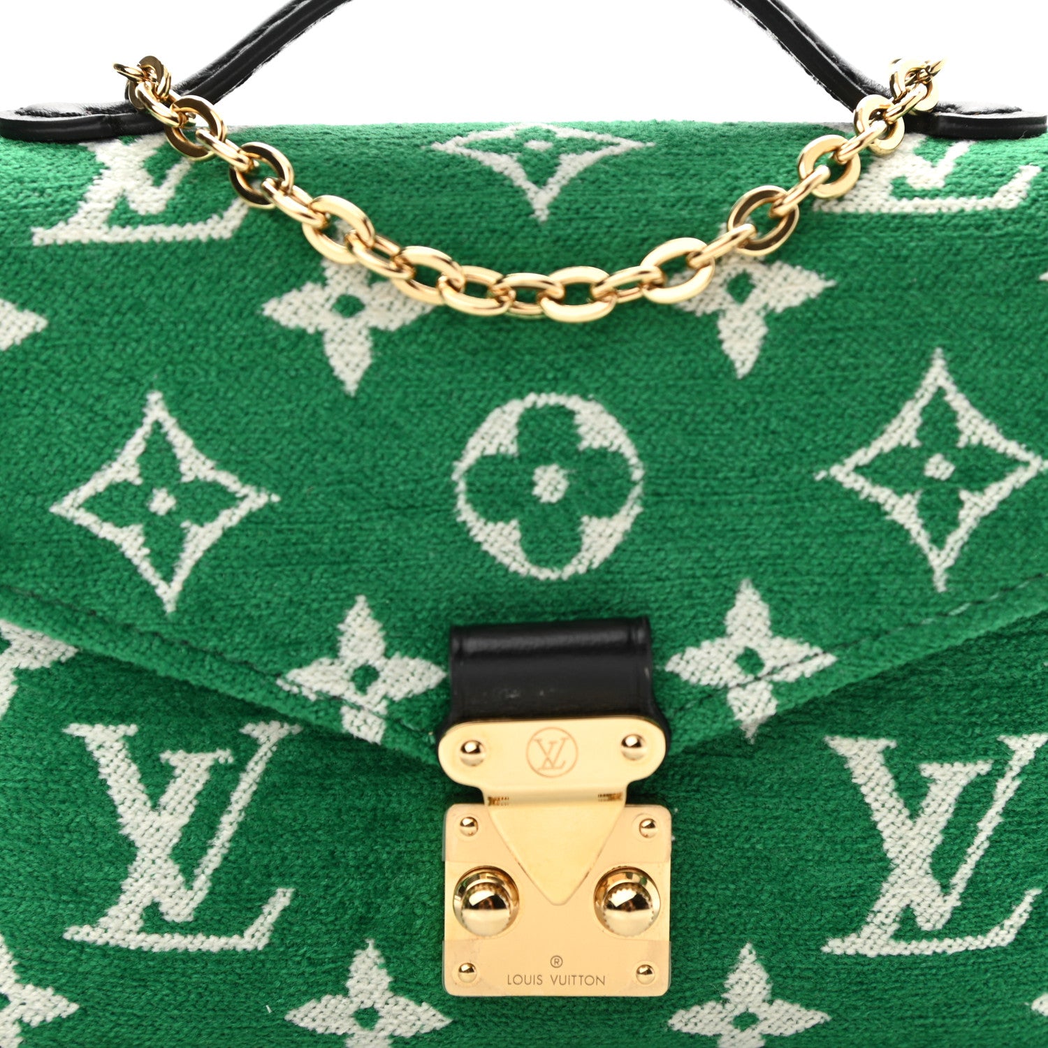 Louis Vuitton Monogram Jacquard Velvet Micro Metis Green 7 of 9