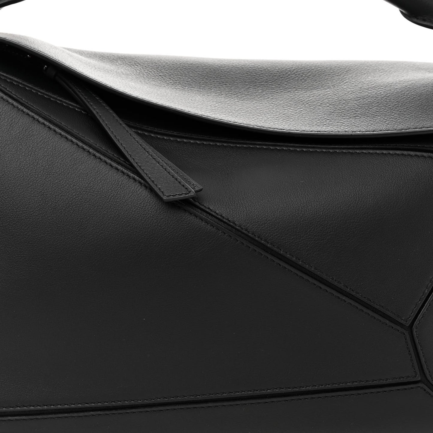 Calfskin Medium Puzzle Bag Black