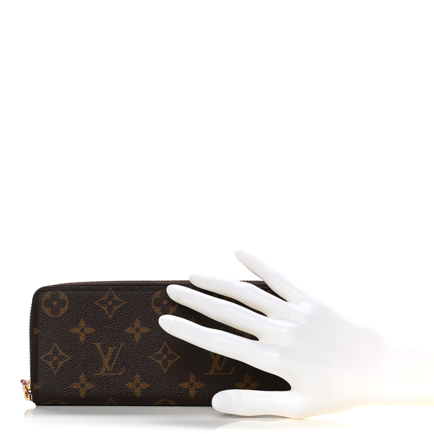 Monogram Clemence Wallet Rose Ballerine