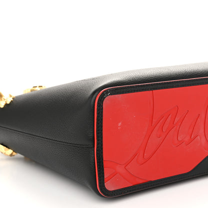 Christian Louboutin Calfskin Empire Spike Small Studded East West Cabata Tote Black Gold 10 of 12