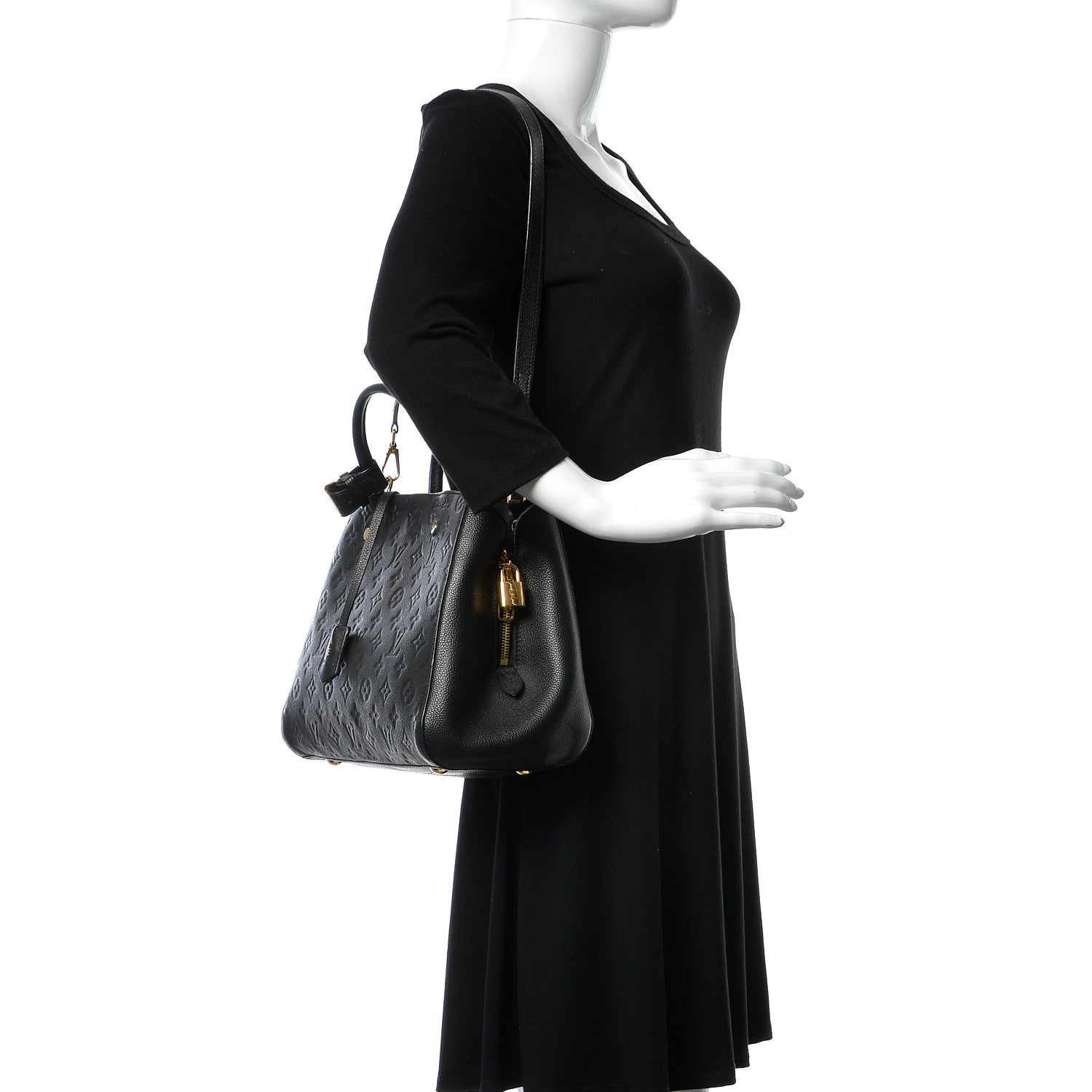 Louis Vuitton Empreinte Montaigne MM Black 3 of 17