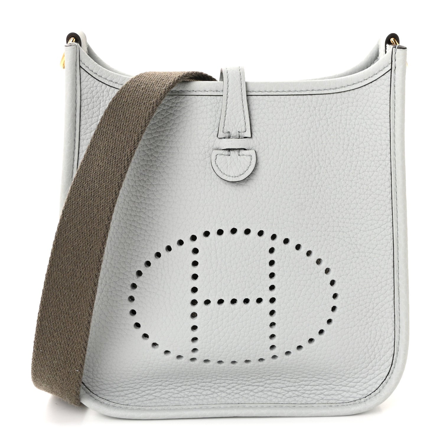 Hermes Taurillon Clemence Amazone Evelyne TPM Gris Perle Etain 1 of 9