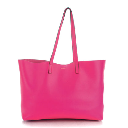 Saint Laurent Calfskin Large Shopping Tote Fuchsia 1 of 10