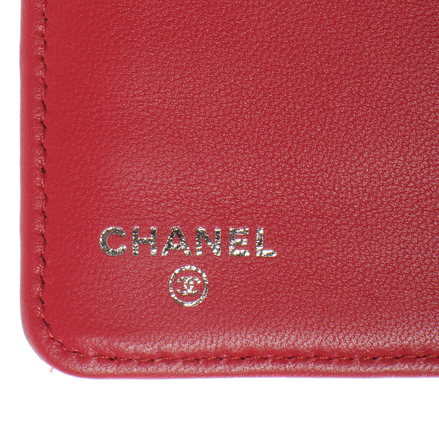 Chanel Lambskin Quilted Yen Wallet Pink 7 of 8