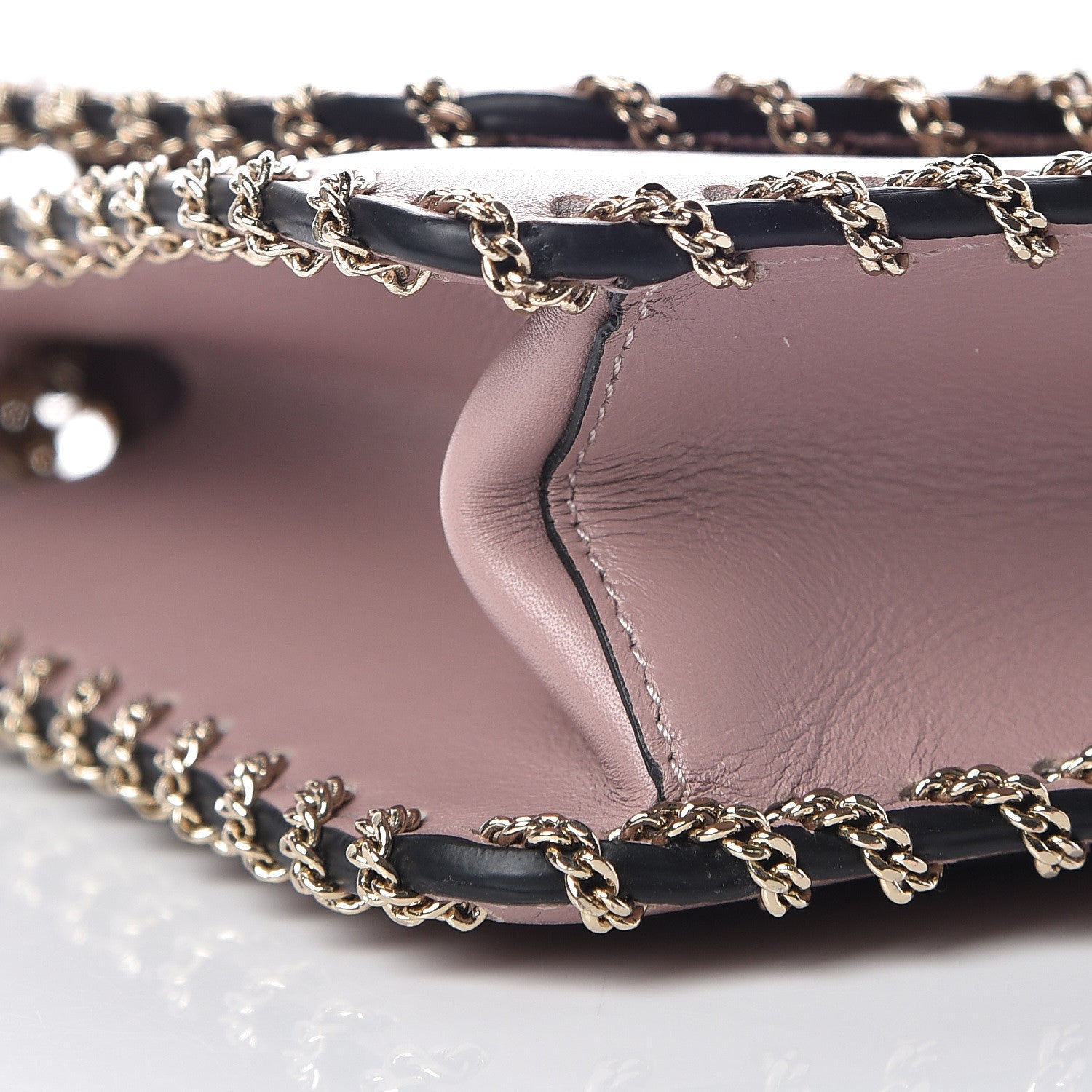 Valentino Garavani Vitello Groumette Small Rockstud Demilune Shoulder Bag Lipstick 8 of 13