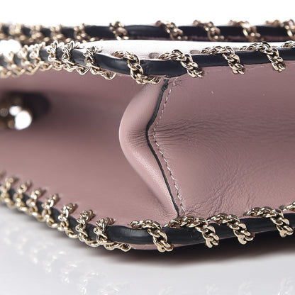 Valentino Garavani Vitello Groumette Small Rockstud Demilune Shoulder Bag Lipstick 8 of 13