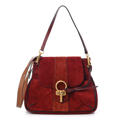 Chloe Suede Small Lexa Shoulder Bag Sienna Red 1 of 4