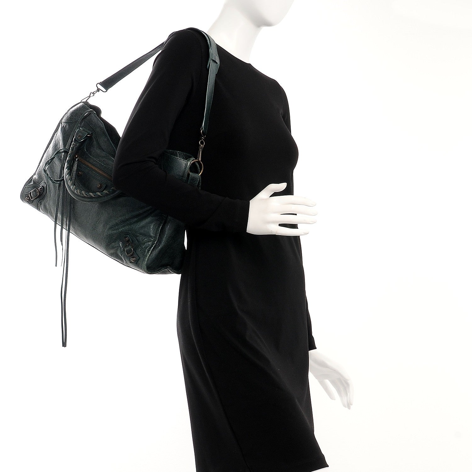 Balenciaga Agneau Classic Hardware City Poker Fonce 2 of 9