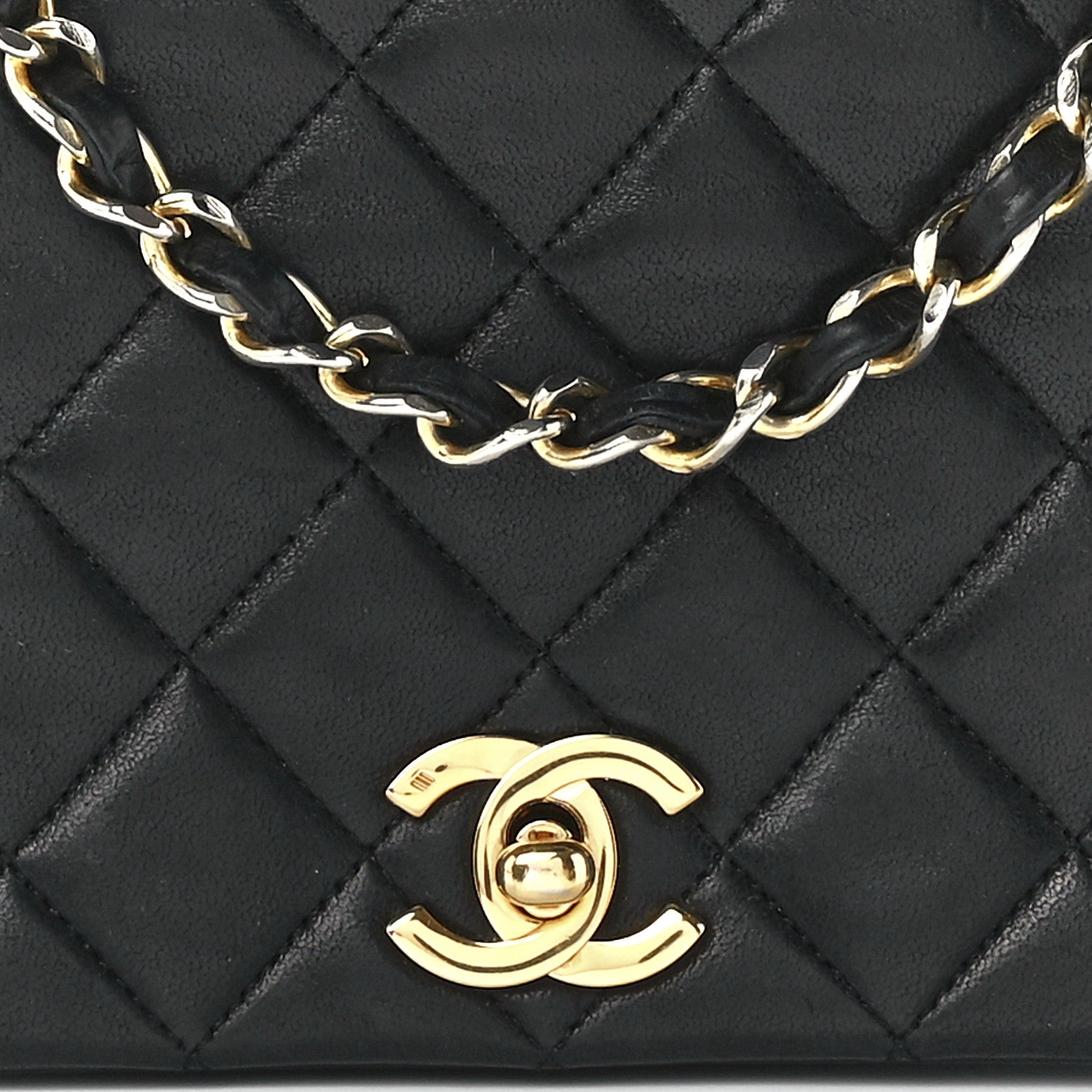Chanel Lambskin Quilted Small Single Flap Black 9 of 13
