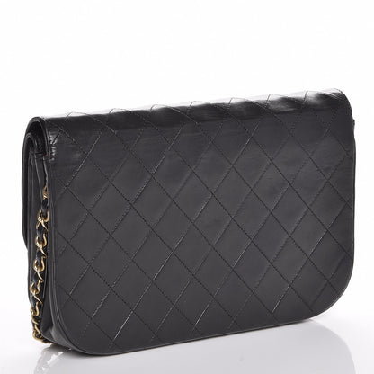 Chanel Lambskin Quilted Medium Round Double Flap Black 3 of 10