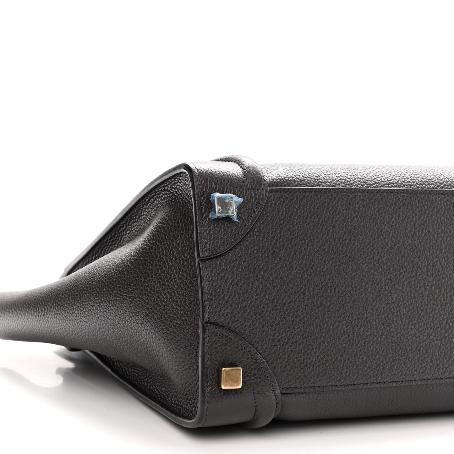 Drummed Calfskin Micro Luggage Liquorice