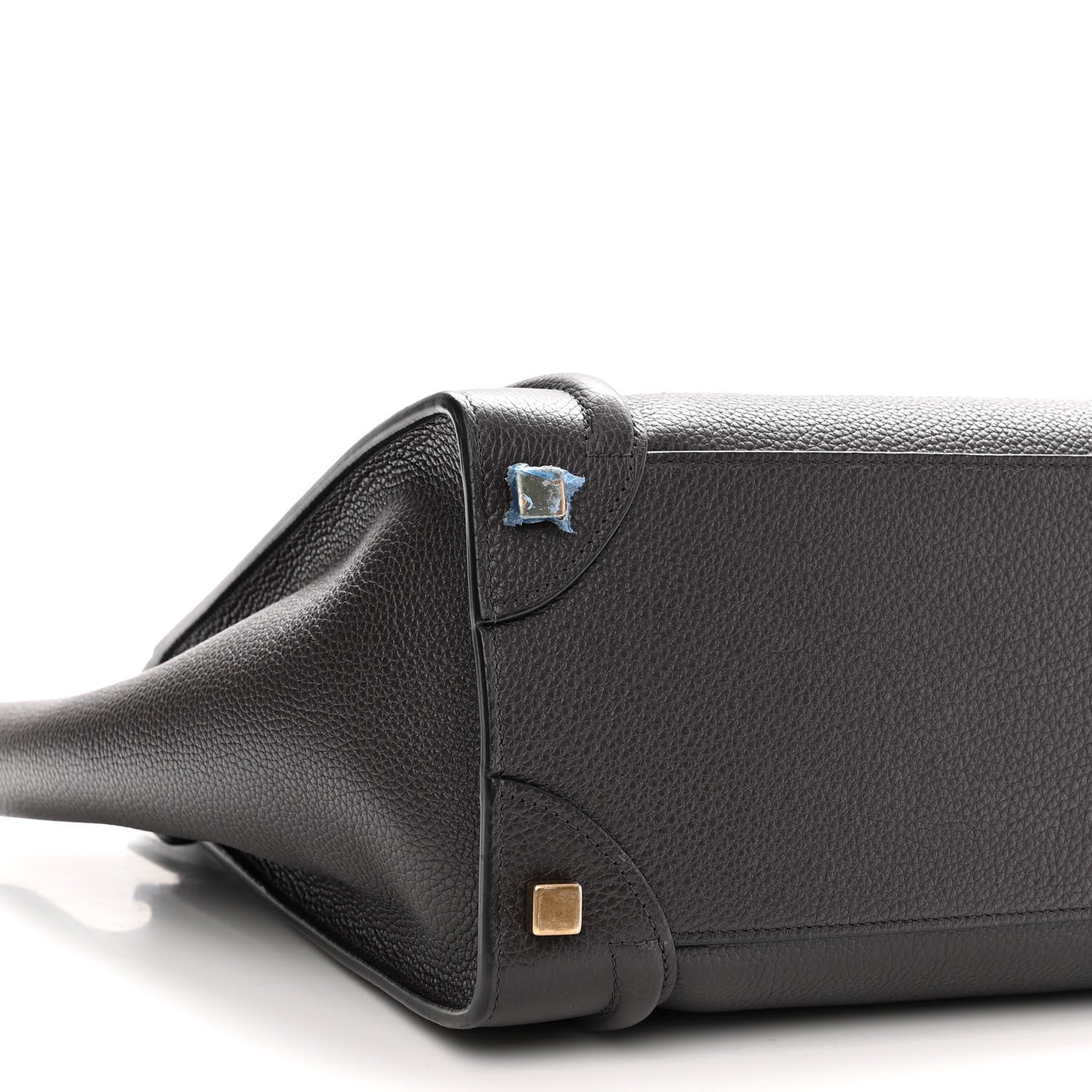 Celine Drummed Calfskin Micro Luggage Liquorice 8 of 9