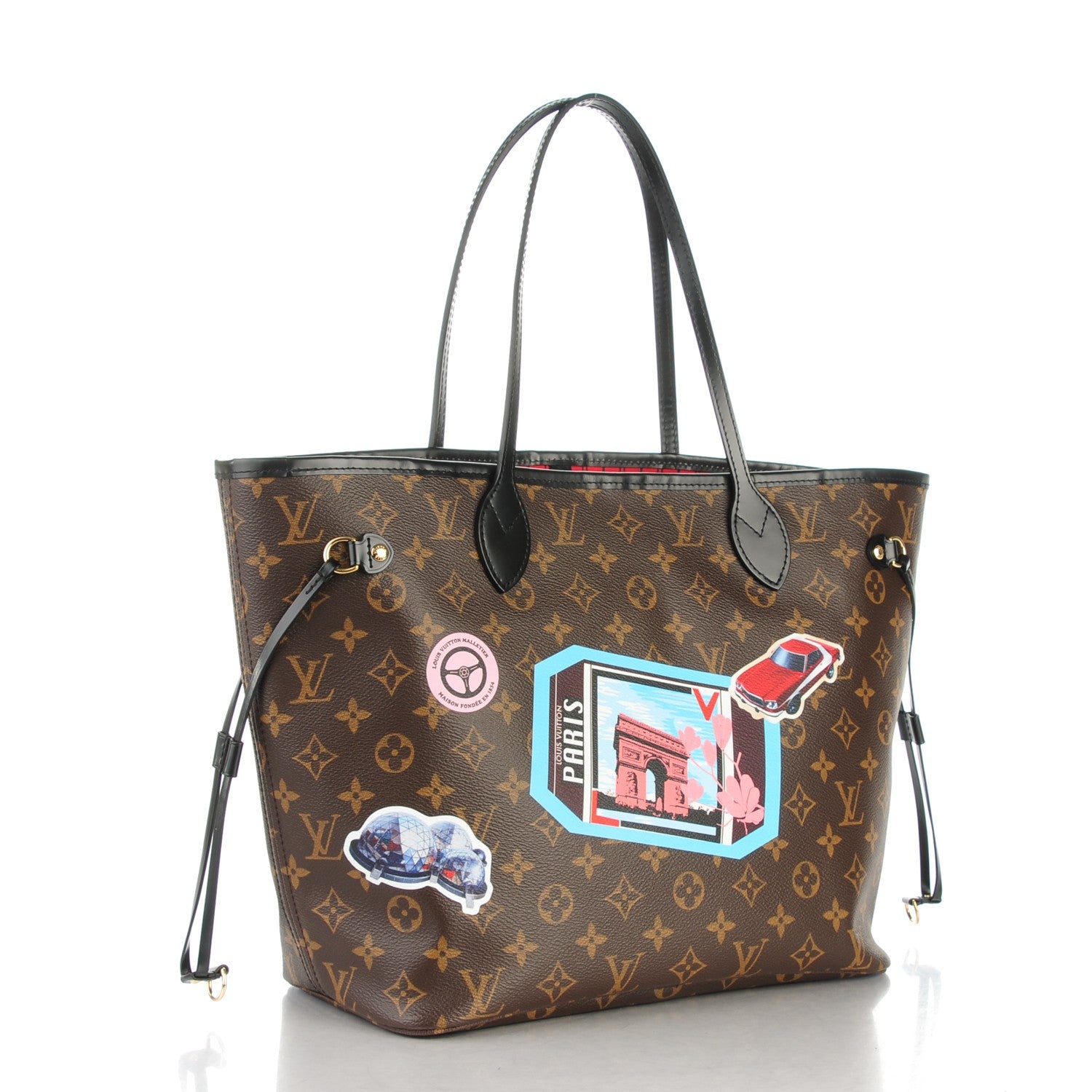 Louis Vuitton Monogram World Tour Neverfull MM 3 of 8