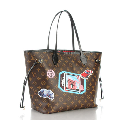 Louis Vuitton Monogram World Tour Neverfull MM 3 of 8