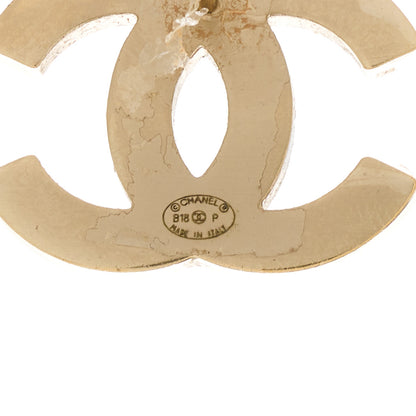 Chanel Pearl CC Earrings Gold 4 of 5