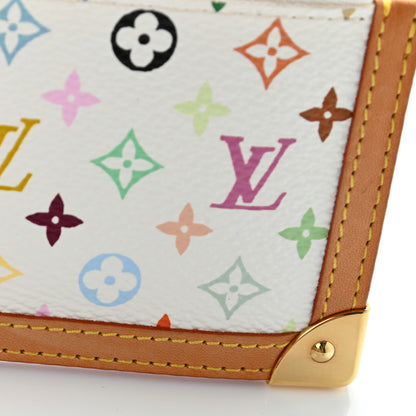 Louis Vuitton Monogram Multicolor Key Pouch White 12 of 13