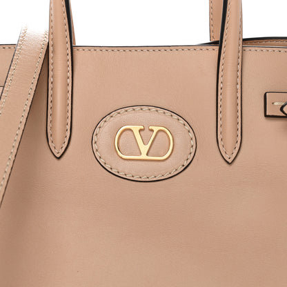 Valentino Garavani Calfskin Vlogo Small Antibes Tote Rose Sand 7 of 9