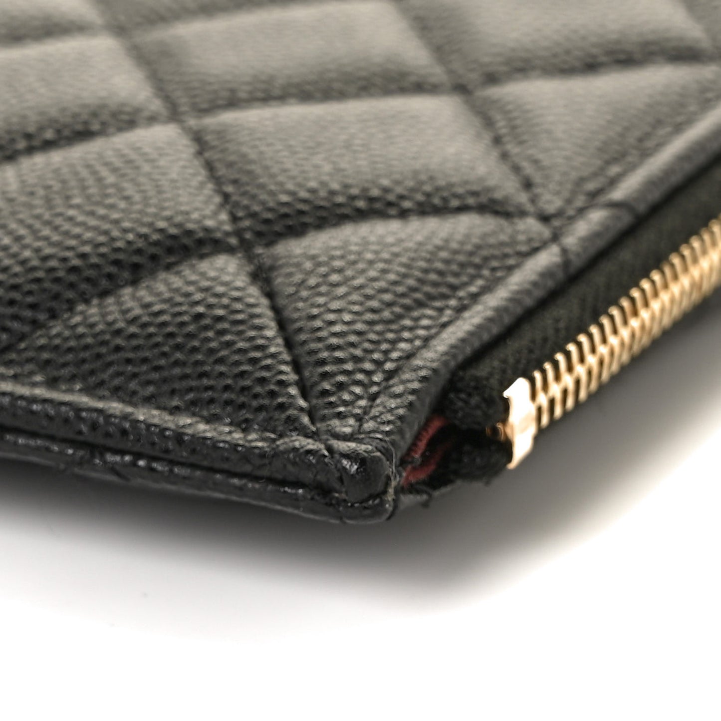 Caviar Quilted Classic iPhone Pouch Black