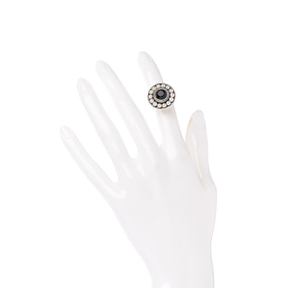 Tiffany Sterling Silver Black Onyx Freshwater Pearl Ziegfeld Ring 46 3.75 2 of 5