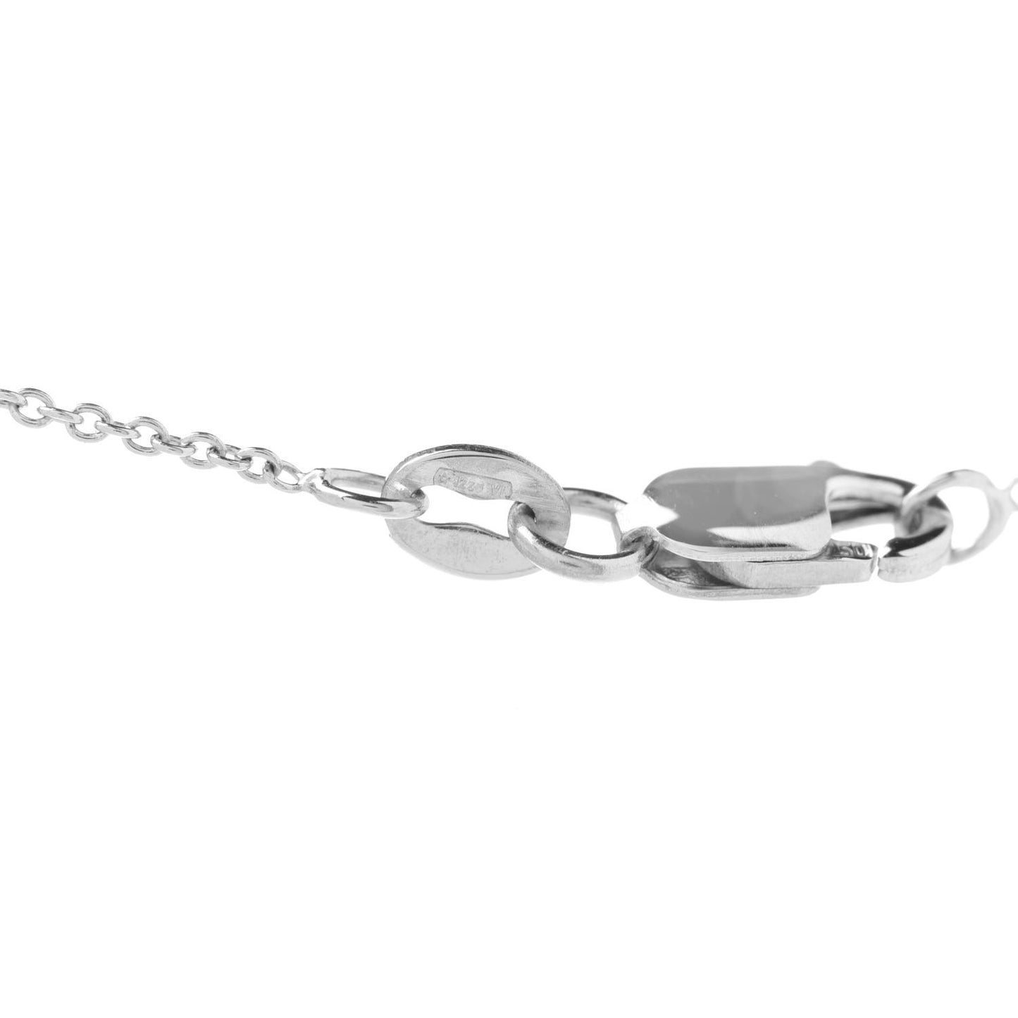 18K White Gold Diamond Tiny Treasures Baby Cross Pendant Necklace