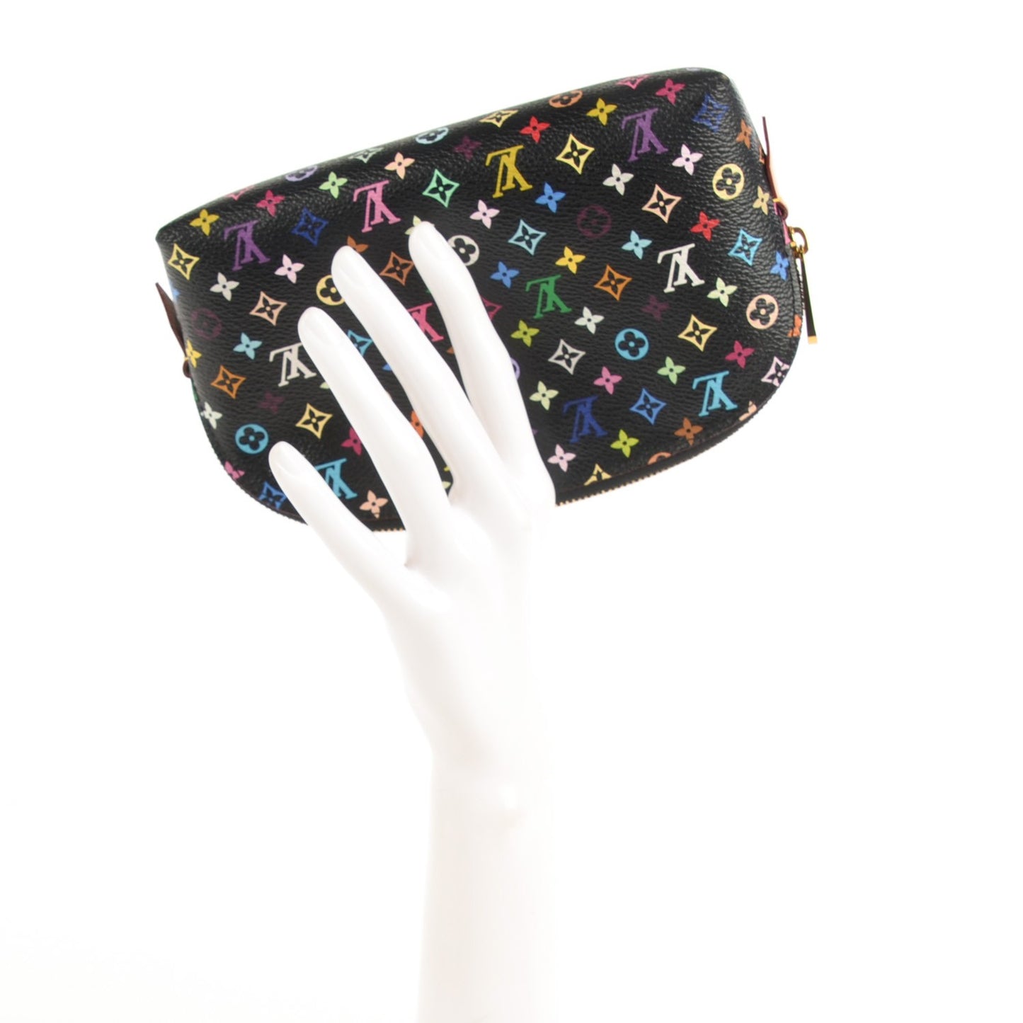 Monogram Multicolor Cosmetic Pouch Black Grenade