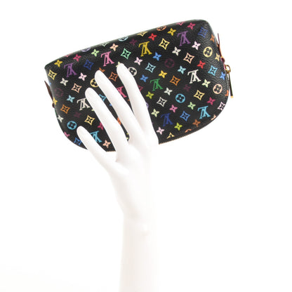 Louis Vuitton Monogram Multicolor Cosmetic Pouch Black Grenade 2 of 6