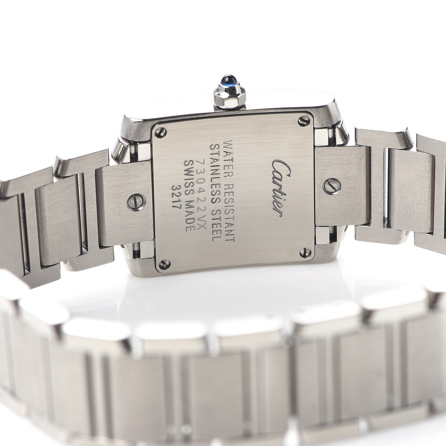 Stainless Steel 20mm Tank Francaise Quartz Watch