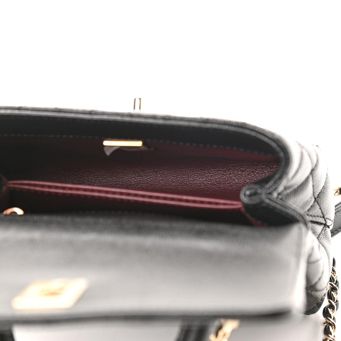 Caviar Quilted Extra Mini Coco Handle Flap Black