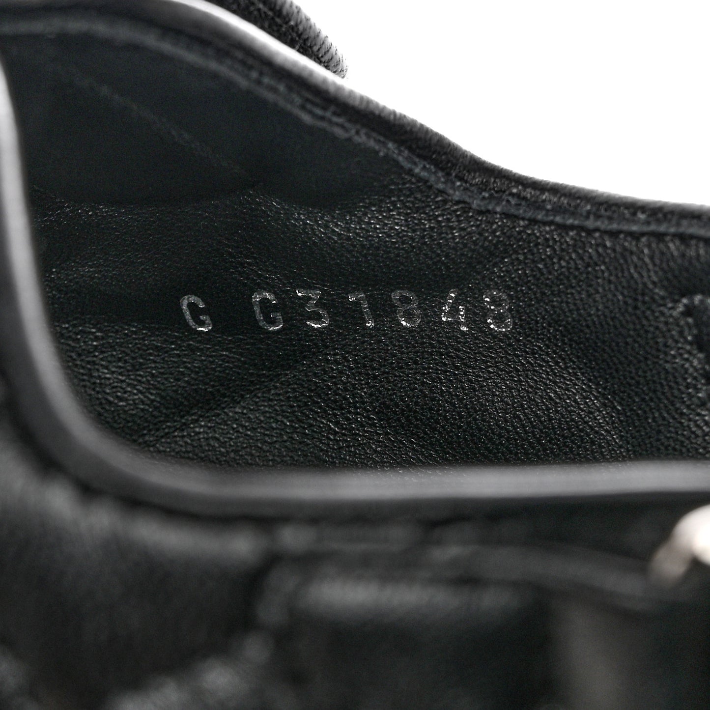 Grained Calfskin Velcro Dad Sandals 36 Black