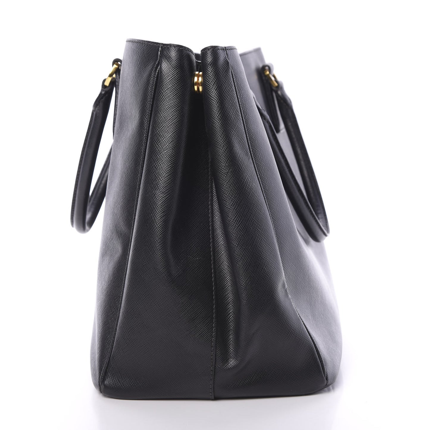 Saffiano Lux Medium Tote Black