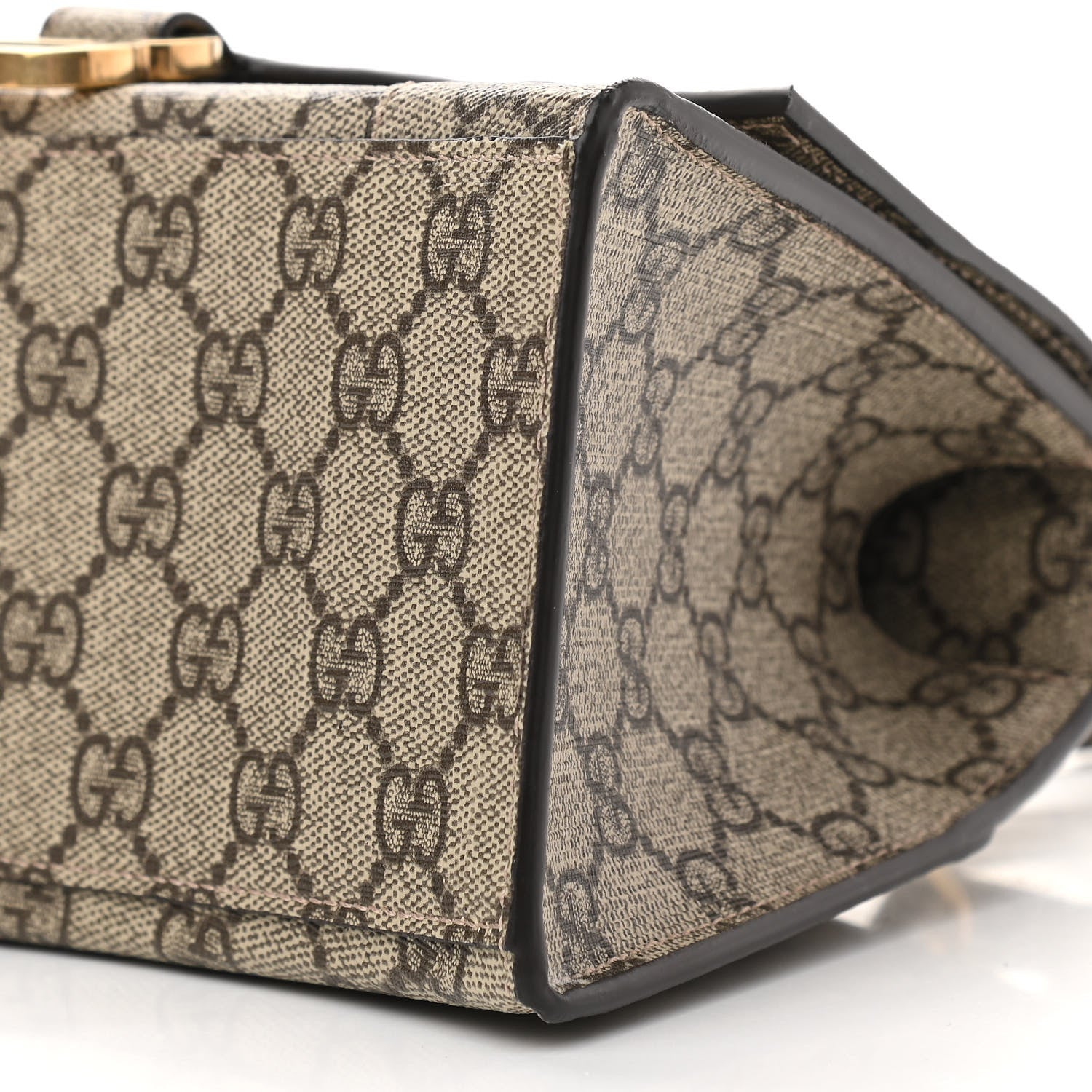 Balenciaga X GUCCI GG Supreme Monogram Small Hourglass Top Handle Bag Beige Ebony 8 of 10