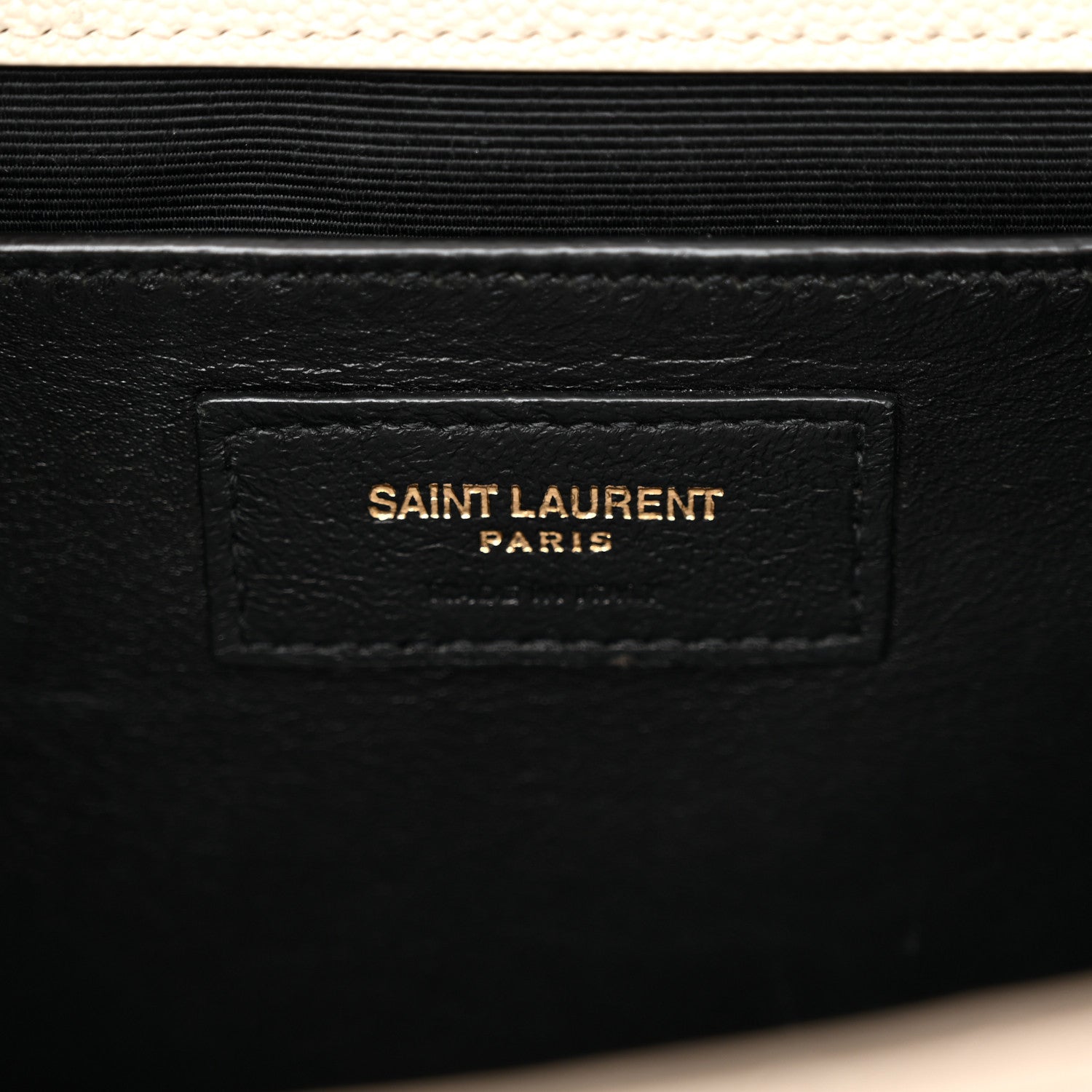 Saint Laurent Grain De Poudre Textured Mixed Matelasse Medium Triquilt Monogram Satchel Crema Soft 6 of 13