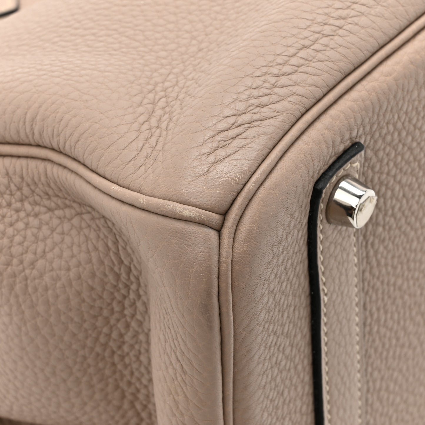 Taurillon Clemence Birkin 35 Gris Tourterelle