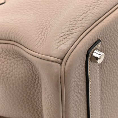 Hermes Taurillon Clemence Birkin 35 Gris Tourterelle 12 of 15